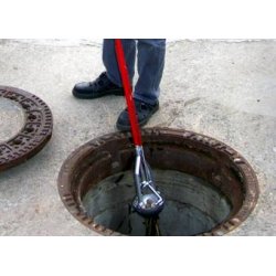 Kum spade  200mm. L = 2 meter